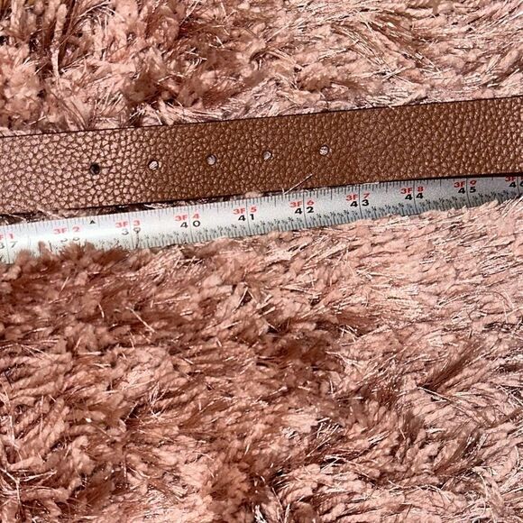 Michael Kors Logo Twist Pink MK/Brown Reversible Belt - Picture 14 of 16